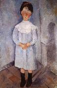 Amedeo Modigliani Little girl in blue Spain oil painting artist